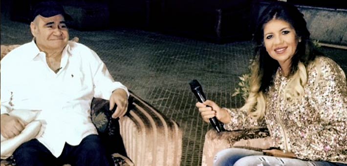 بوسي شلبي تجري أول لقاء مع سيد زيان بعد شفائه