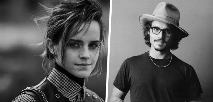 جوني ديب وإيما واتسون