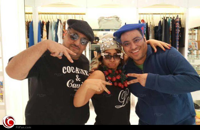 شيرين تتسوق مع توما وشقيقها محمد