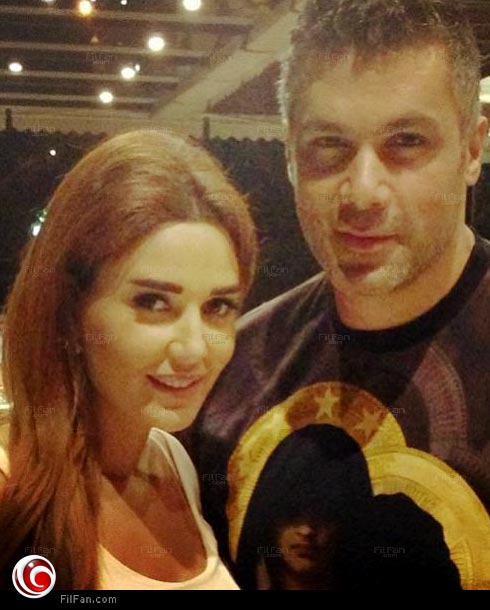 صورة أرشيفية لسيرين عبد النور مع فارس كرم