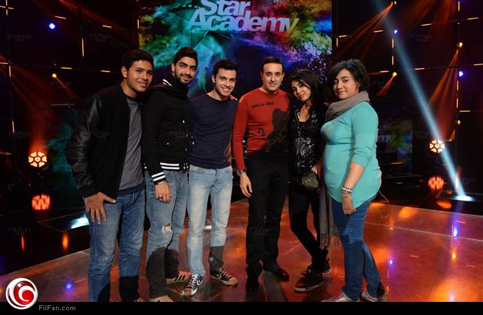 صابر الرباعي مع طلبة ستار أكاديمي