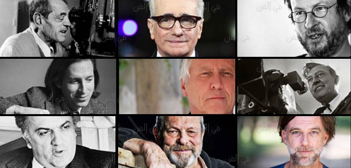 صورة مجمعة لعدد من المخرجين العالميين
