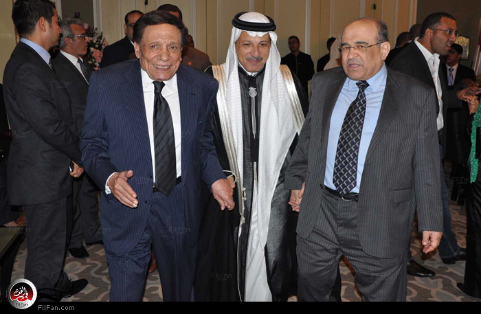 الزعيم والفقي مع السفير السعودي