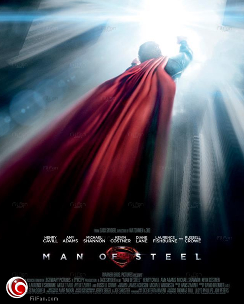 الملصق الدعائي لفيلم سوبرمان الجديد Man Of Steel
