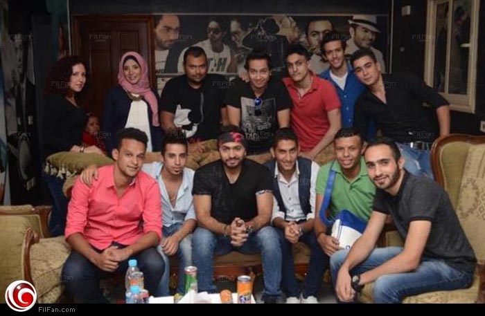 تامر حسني مع اتحاد روابط محبيه