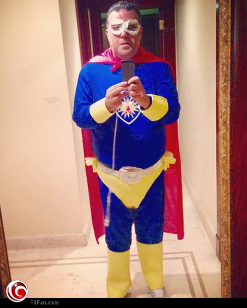 تامر حبيب في زيه التنكري في &quot;الهالوين&quot;