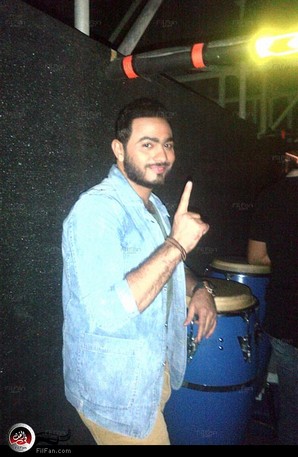 تامر في حفله الاخير بأبوظبي