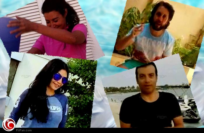 توفيق وأروى وهيفاء وهشام ماجد في تحدي الثلج