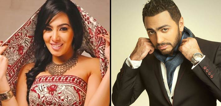 تامر حسني وميرهان حسين 