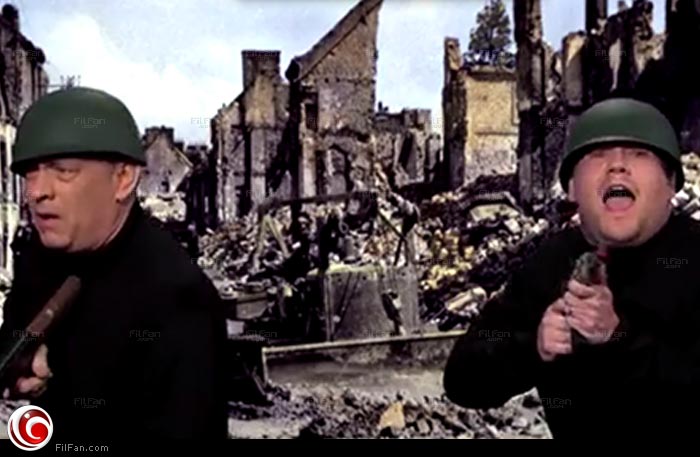 توم هانكس يجسد فيلمه Saving Private Ryan