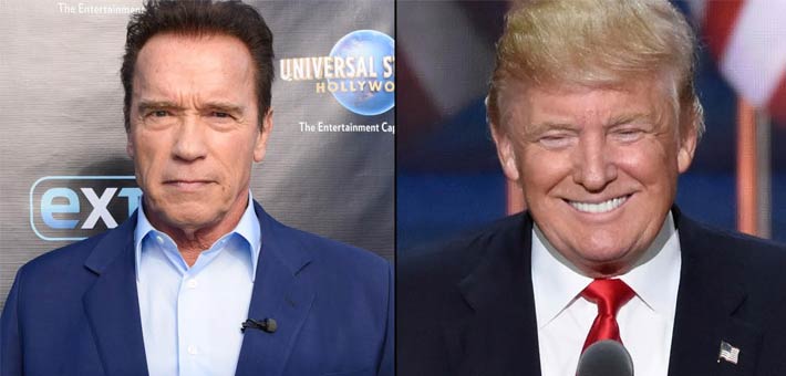 أرنولد شوازرنجر ودونالد ترامب 