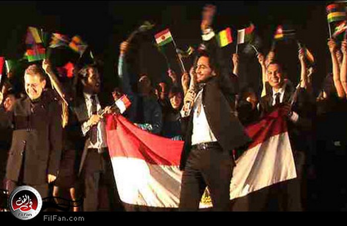 تامر حسني في الحفل