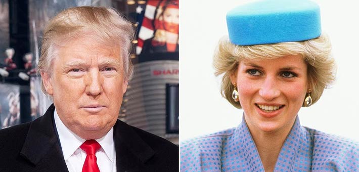 الأميرة ديانا والرئيس دونالد ترامب