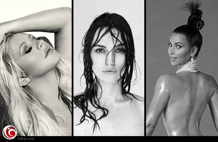 كيم كاردشيان وكيرا نايتلي وكريستينا أجيليرا