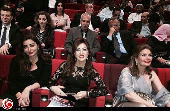 يسرا ولطيفة في حفل الافتتاح