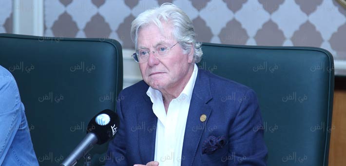 حسين فهمي في المؤتمر الصحفي