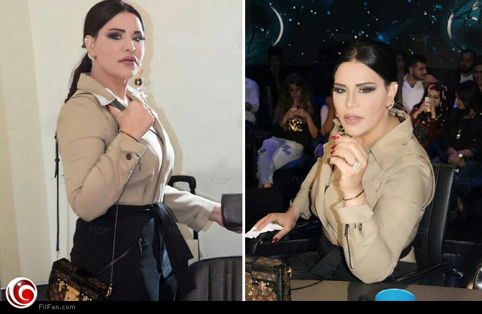 صورة توضح تغيير أحلام لوضعية قرطها