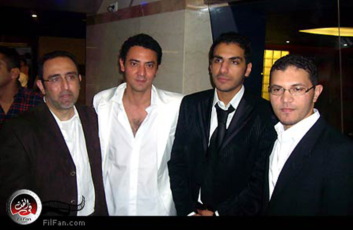 المخرج محمد جمعة وفتحي عبد الوهاب في العرض الخاص لـ&quot;أحلام حقيقية&quot; - تصوير : محمد ممدوح