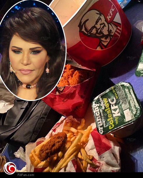 أحلام تواصل غرامها بـ &quot;كنتاكي&quot; من لندن