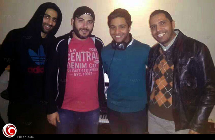 أحمد جمال يتوسط محمد رفاعي وفهد ومصطفى جاد