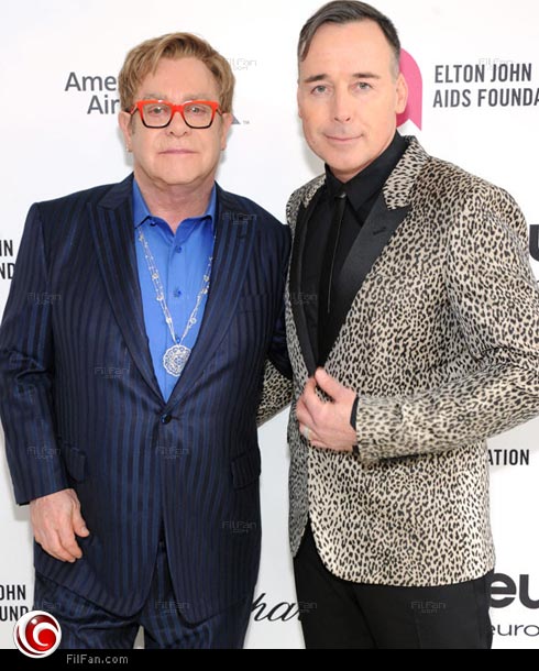 إلتون جون وزوجه ديفيد فيرنش