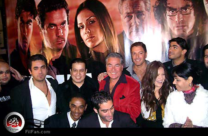 خالد سليم وتامر هجرس ونيكول سابا ومصطفى فهمي وأمير كرارة ونبيل عيسى ومدير التصوير أحمد حسين
