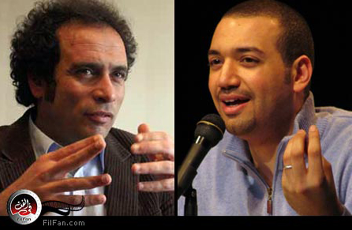 عمرو حمزاوى ومعز مسعود في الطريق إلى قناة &quot;القاهرة&quot;