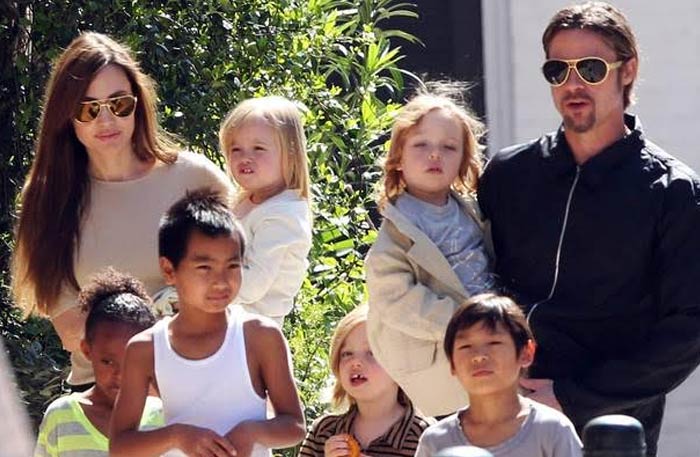 براد بيت وأولاده