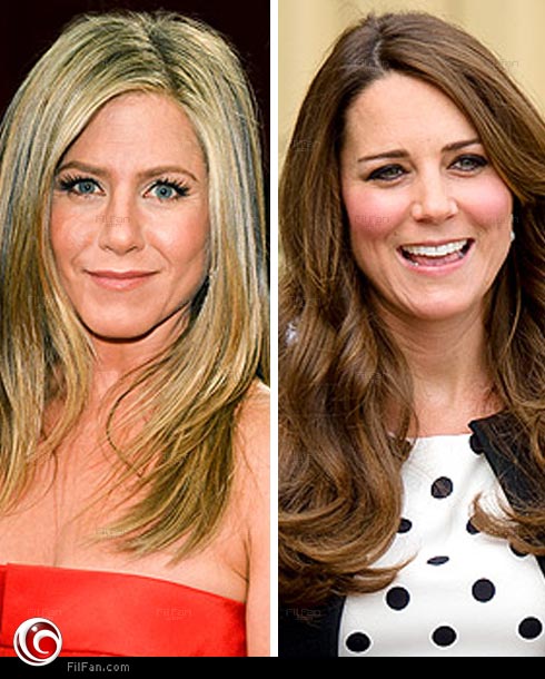  كيت ميدلتون دوقة  كمبريدج وجنيفر أنستون