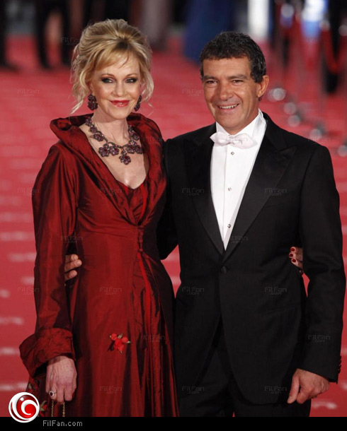 أنطونيو بانديراس مع ميلاني جريفث