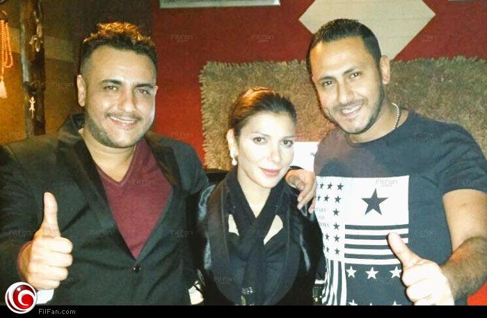 أصالة تتوسط رحيم وهامي محروس في الأستوديو