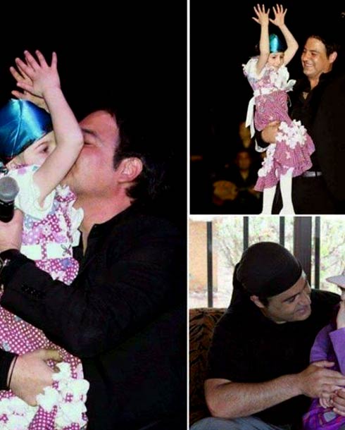 عاصي الحلاني مع الطفلة