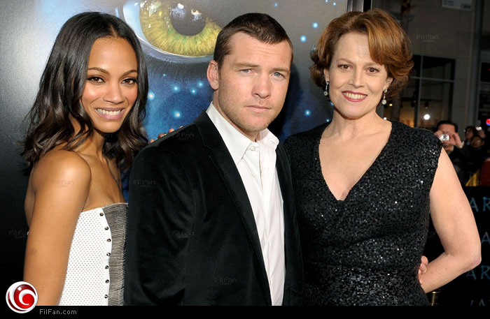 سيجورني ويفر وسام ورثينجتون وزوي سالدانا 