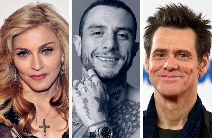 جيم كاري وأحمد الفيشاوي ومادونا