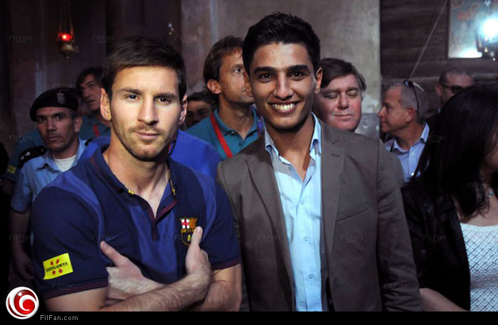 عساف مع ميسي