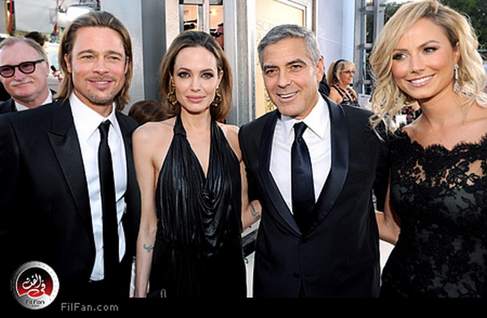 جولي وبيت وكلوني وكيبلر في حفل توزيع جوائز نقابة الممثلين