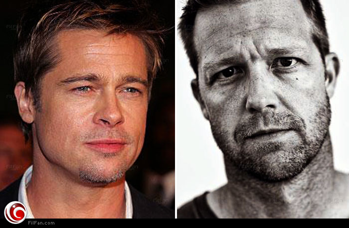 براد بيت مع بديله ديفيد ليتش 