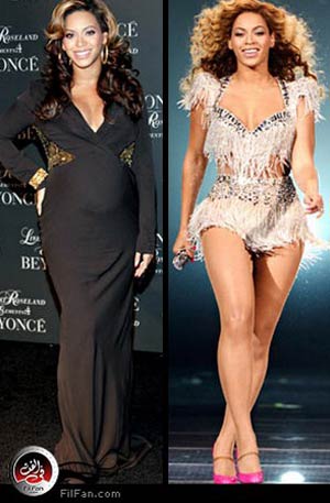 بيونسيه قبل التخسيس وبعده