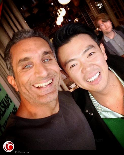 باسم يوسف مع ونهو تشانج