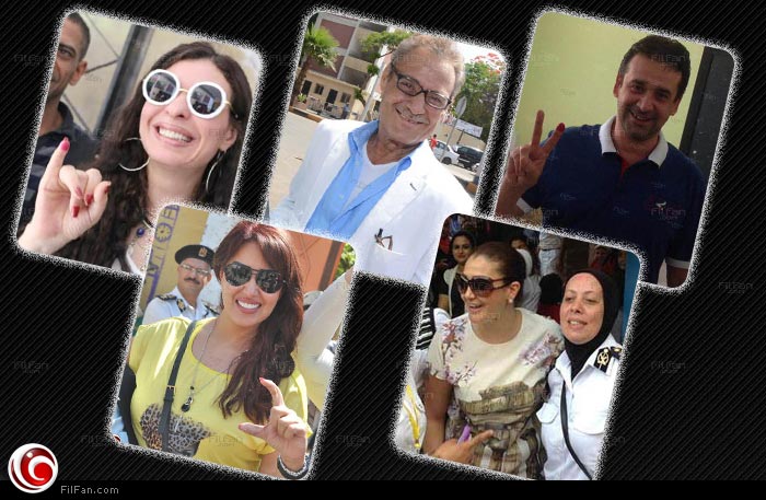 نجوم مصر شاركوا في الانتخابات الرئاسية