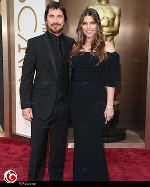 كريستيان بيل مع زوجته سيبي بلازيك 