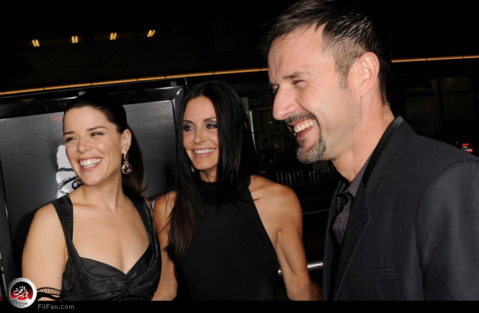 أركويت وكوكس وكامبل في العرض الخاص للجزء الرابع من (الصرخة)