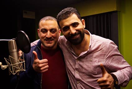 دياب مع المنتج والملحن سيف عريبي