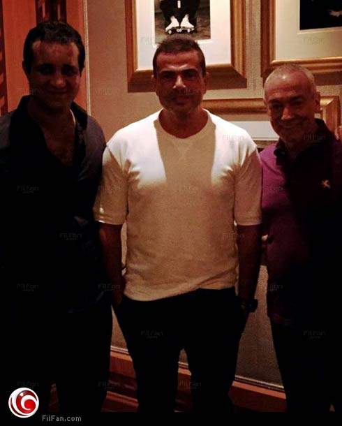 عمرو دياب والمدير الفني لنادي الزمالك