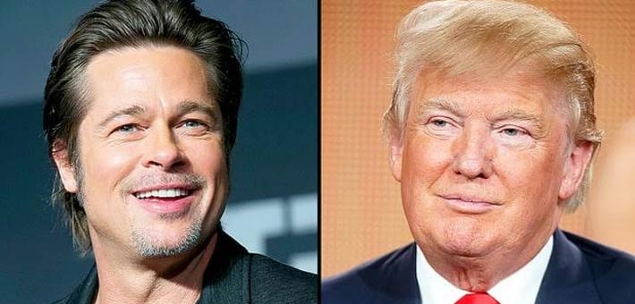 دونالد ترامب وبراد بيت