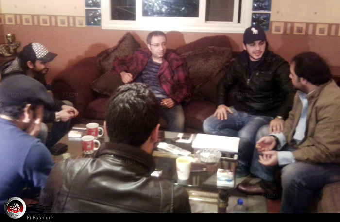 عادل حقي وأحمد إبراهيم وطارق مدكور ونادر حمدي في الاجتماع