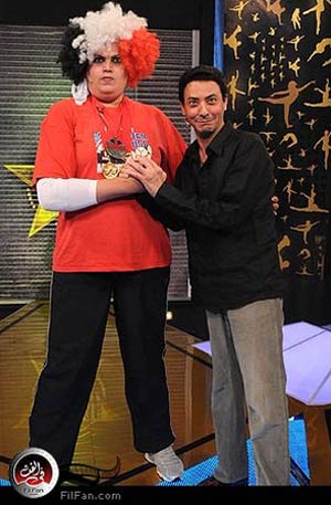 فتحي عبد الوهاب مع جيهان كمال في برنامج &quot;البطل&quot;