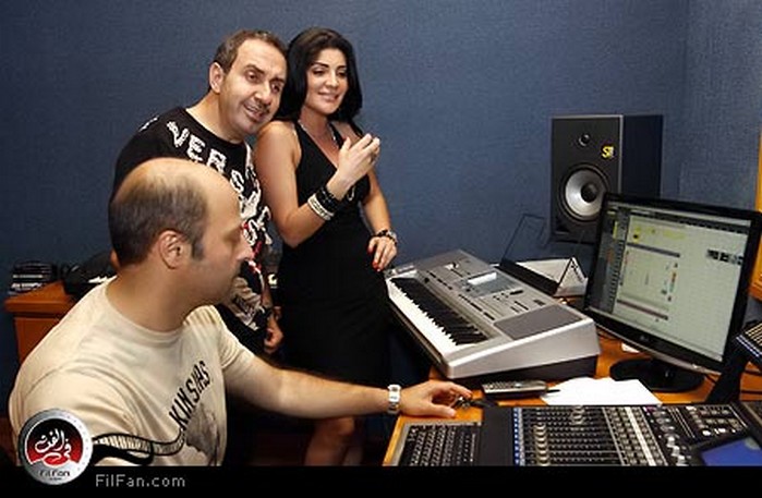 المطربة إليسار مع الملحن وسام الأمير