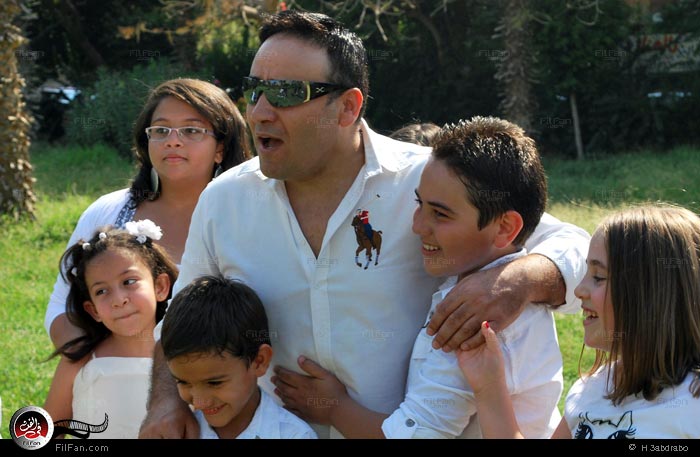 مجد القاسم أثناء تصوير الكليب 