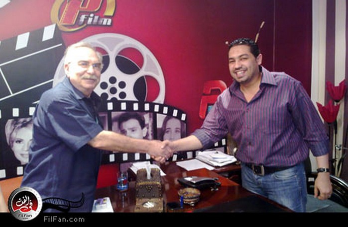 الكاتب الكبير محمود أبو زيد مع حسام مهدي عضو مجلس إدارة بانوراما دراما